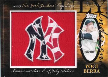 2010 Topps - Manufactured Hat Logo Patch #MHR-372 Yogi Berra Front